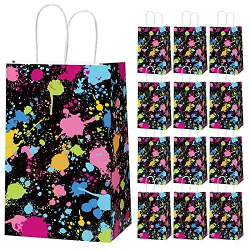 Neon Birthday Party Candy Goodie Favor Bags