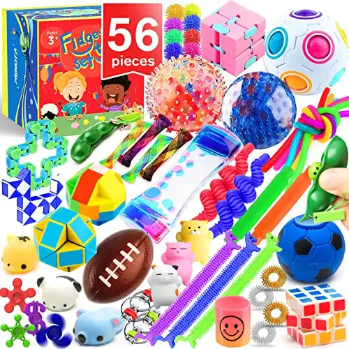 PP PHIMOTA 56-Piece Sensory Toys Pack