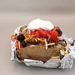 Taco stuffed baked potato