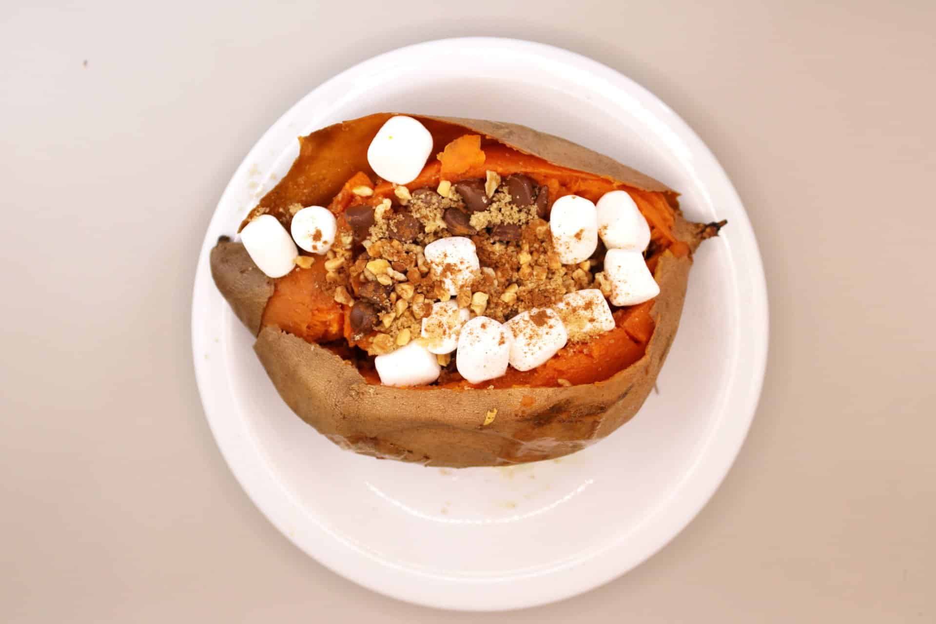 dessert baked sweet potato