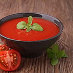 bowl of tomato with basil