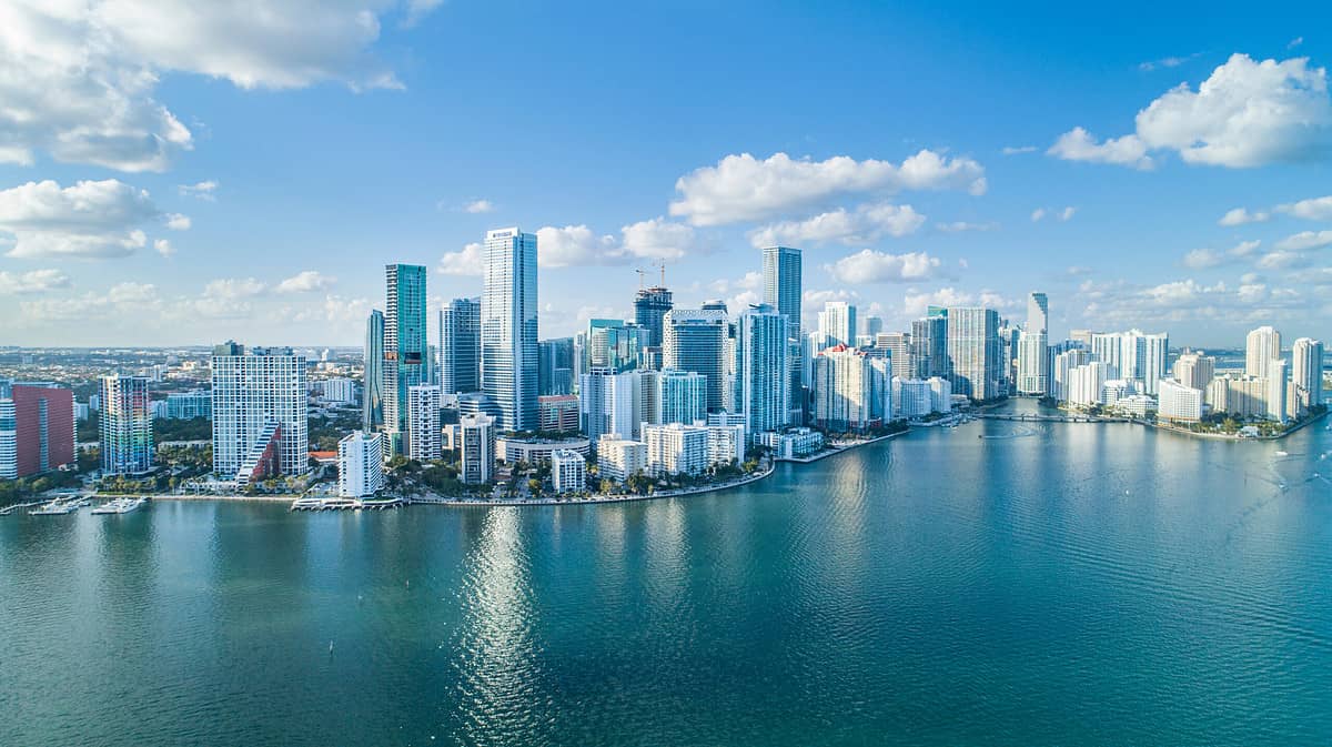 Skyline of Miami, FL.