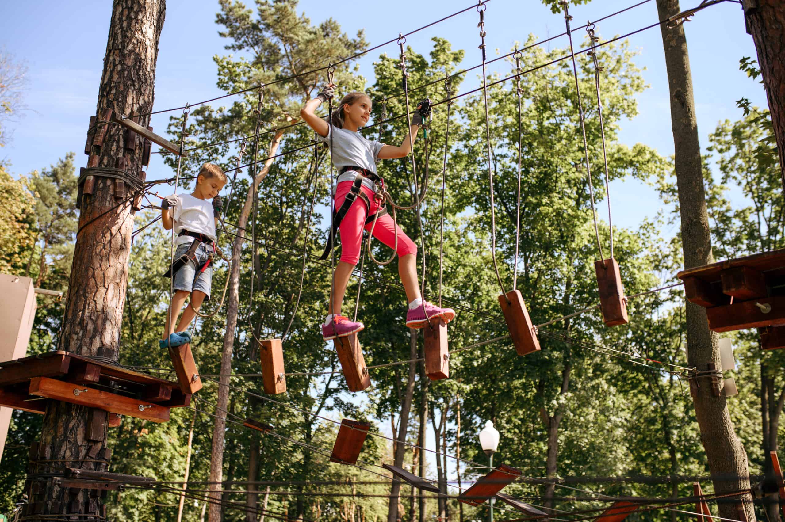 Kids on Ropes Course