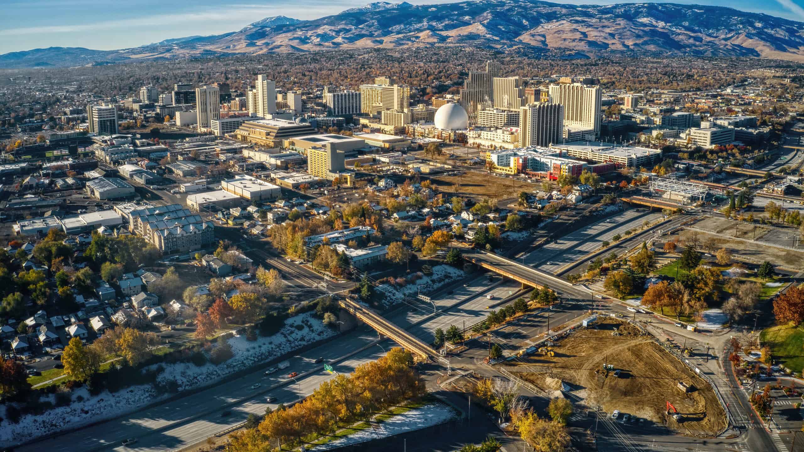 View of Reno Nevada skyline
