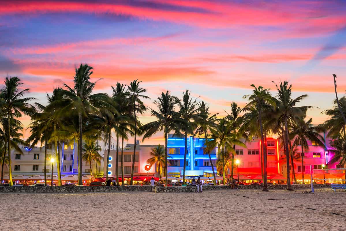Ocean Drive in Miami FL