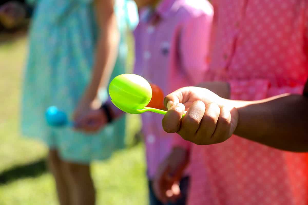 Easter egg spoon race 