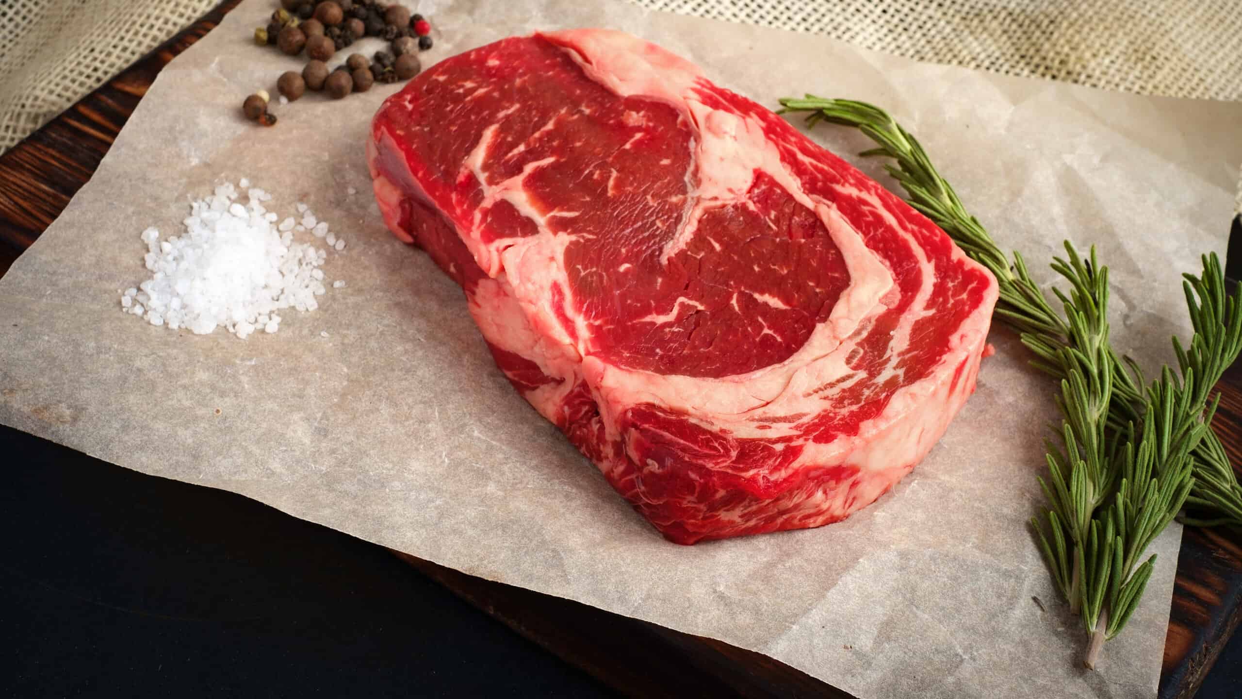 Raw Ribeye Steak