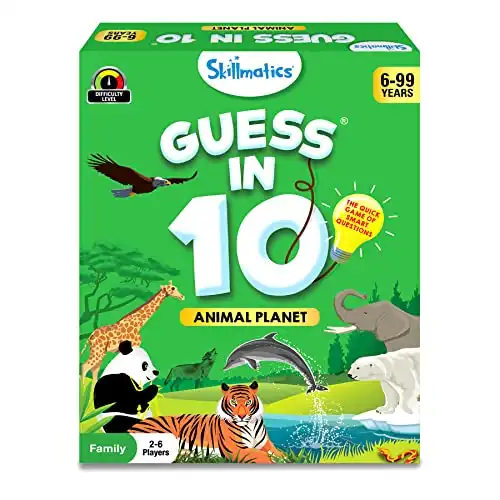 Skillmatics Card Game - Guess in 10 Animal Planet