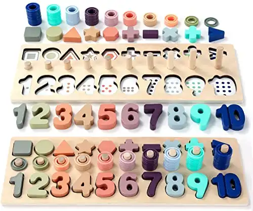 BEKILOLE Wooden Number Puzzle