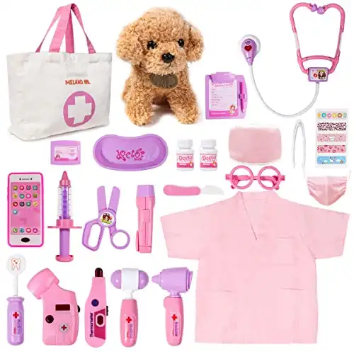 Meland Toy Doctor Kit for Girls