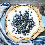 Cheesecake with wild blueberries