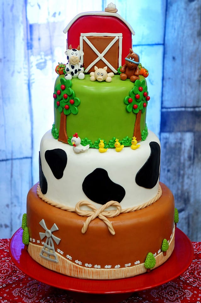 Farm Theme Cake