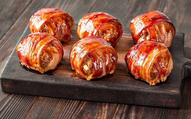 Bacon Wrapped Beef Patties