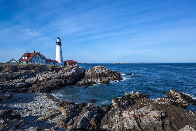 Portland Head Light is a historic lighthouse in Cape Elizabeth, Maine.