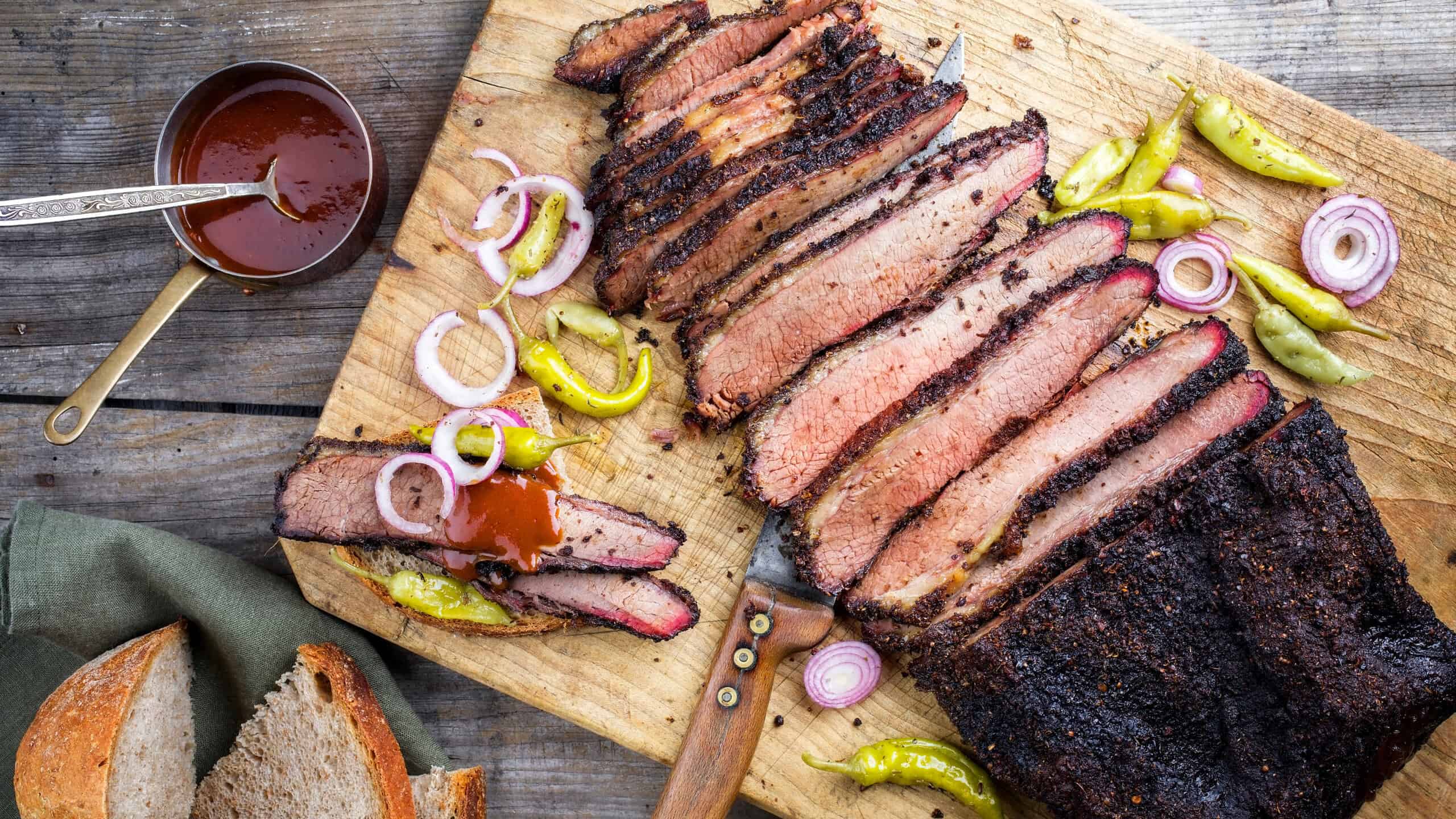 Brisket on plate