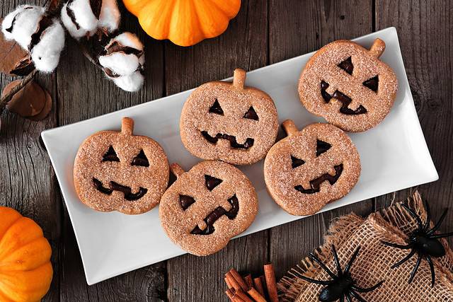 Jack O Lantern Sandwiches