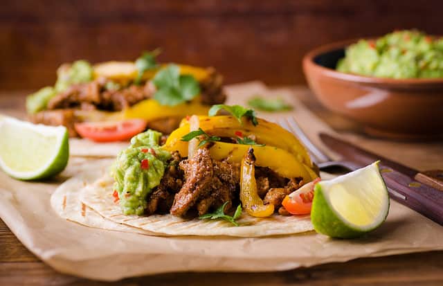 Pork fajitas