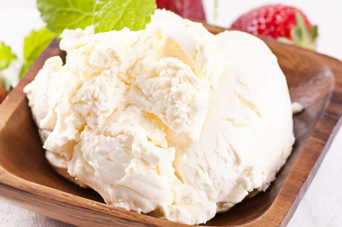 Mascarpone in a Bowl