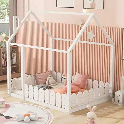 Harper & Bright Designs Full Size House Bed