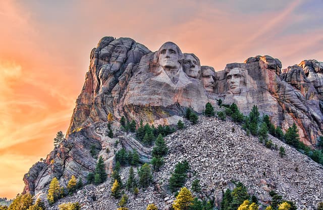 Mount Rushmore National Memorial,Black Hills region of South Dakota, USA