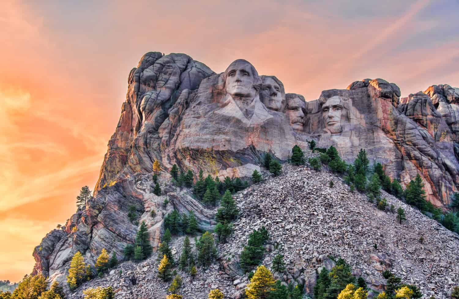 Mount Rushmore National Memorial,Black Hills region of South Dakota, USA