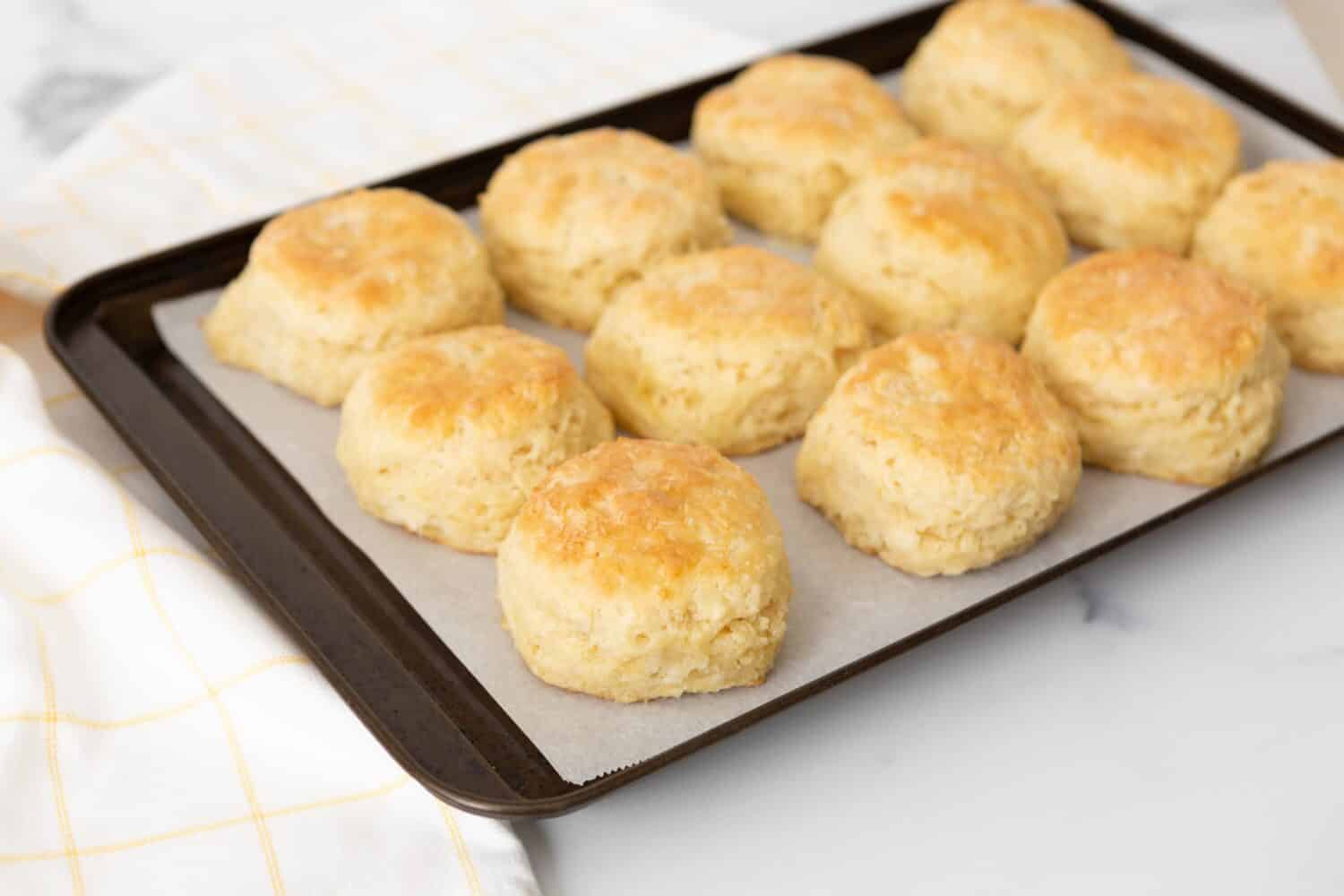 Freshly Baked Homemade Buttermilk Biscuits