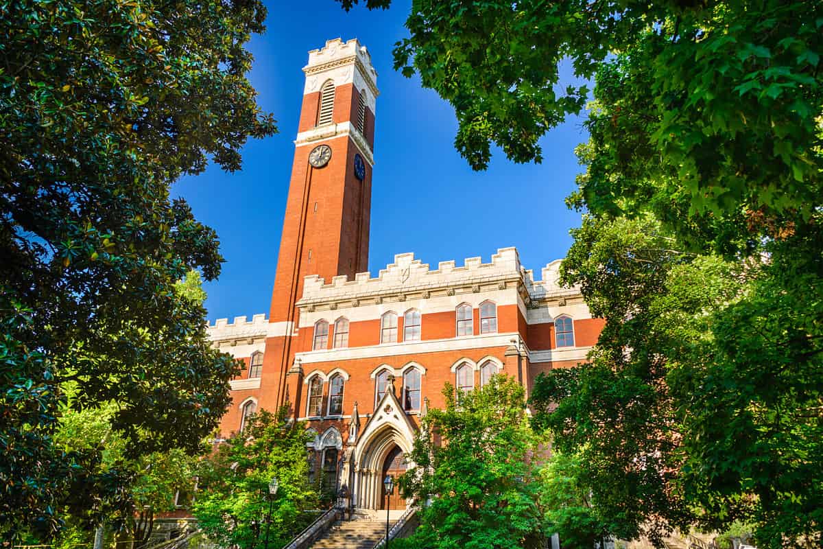 Campus of Vanderbilt Unversity in Nashville, Tennessee.