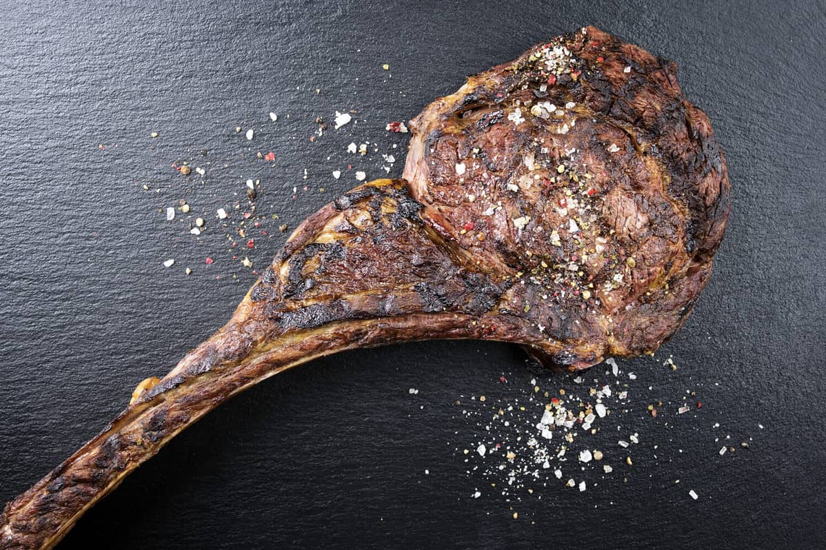 Dry Aged Barbecue Tomahawk Steak