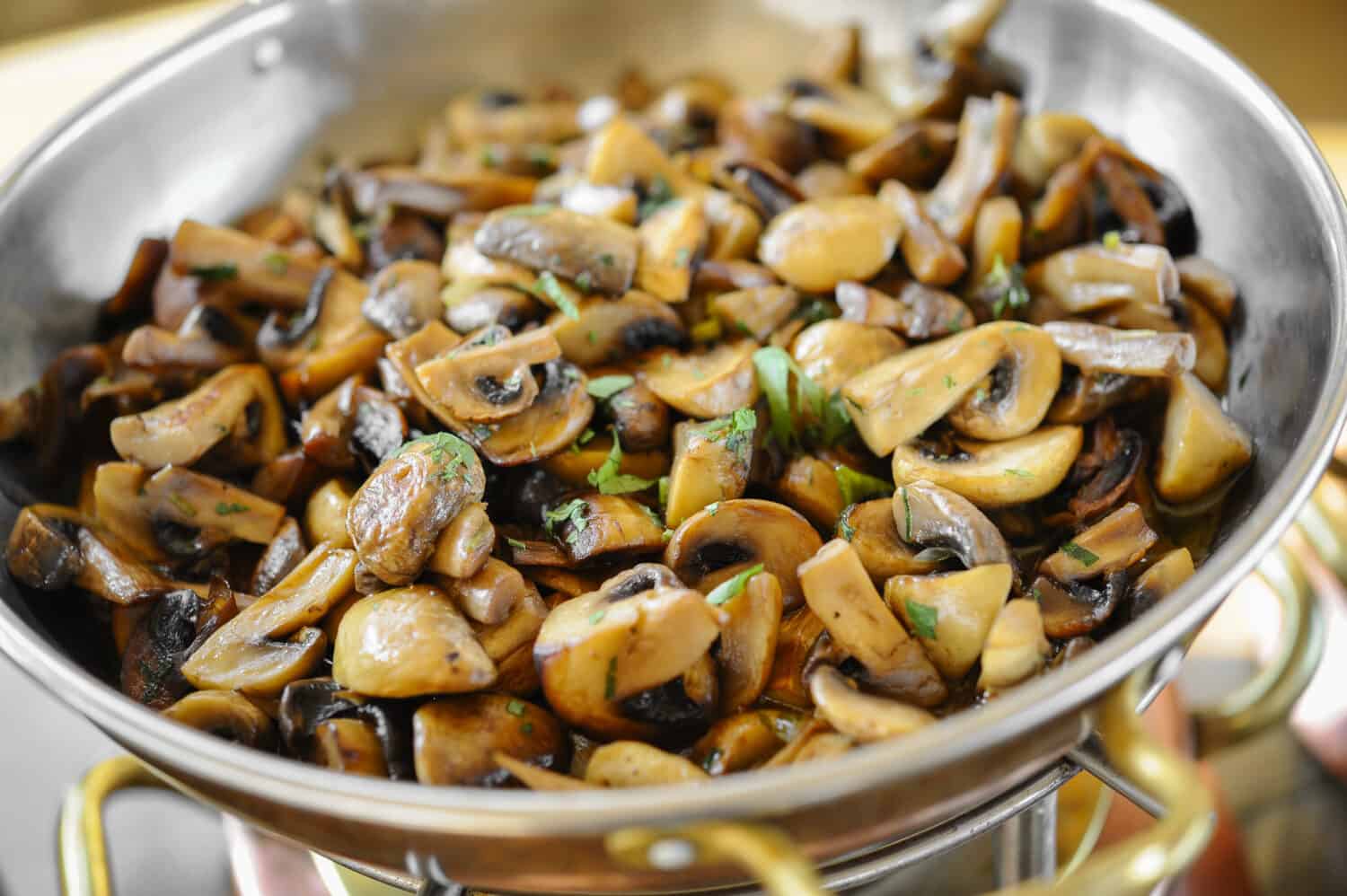 saute delicious mushrooms