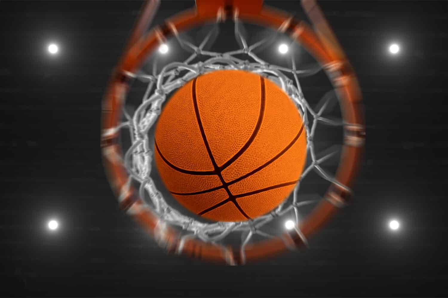Basketball slam dunk