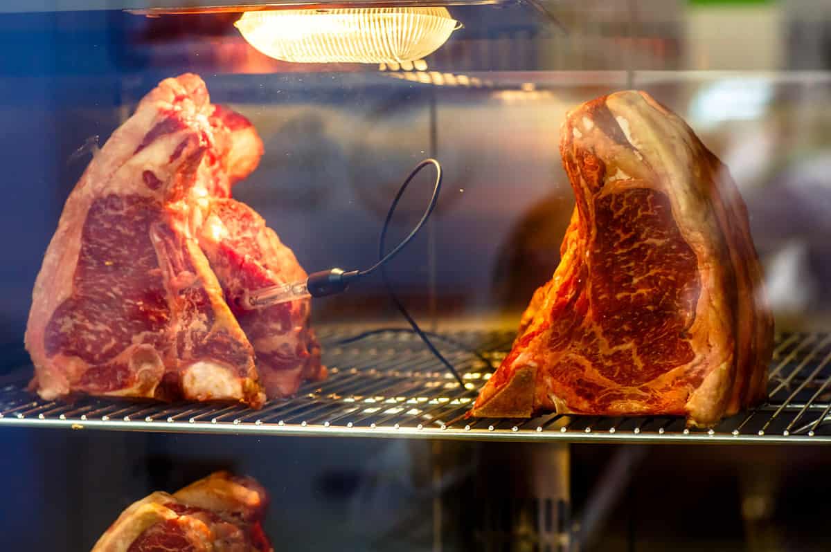 The beef lies in digital camera for dry aging.