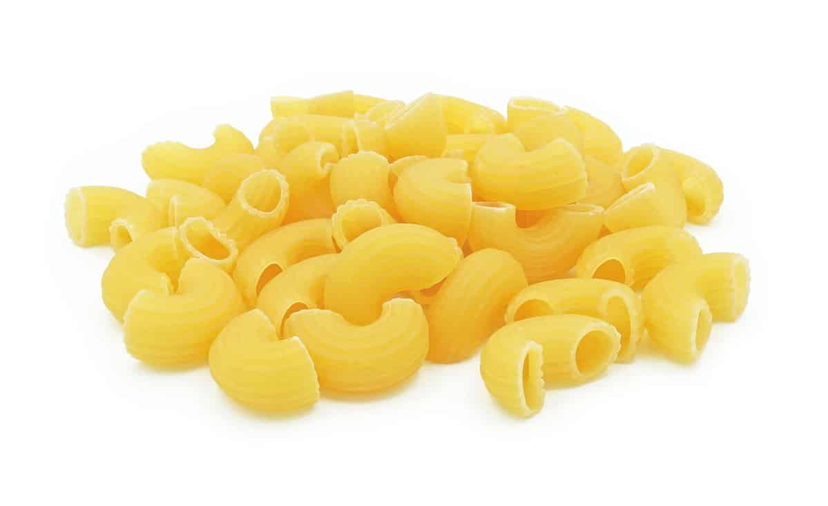 raw elbow macaroni pasta