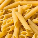 Up close of Mostaccioli Pasta