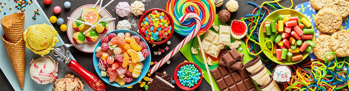 An,Assortment,Of,Colourful,,Festive,Sweets,,Ice-cream,And,Candy,In