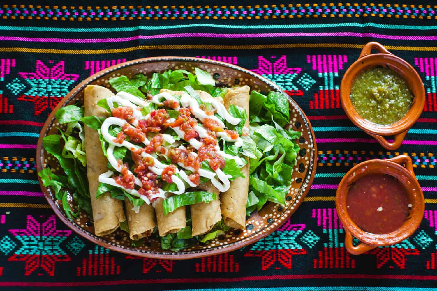 Chimichangas vs. Flautas: flautas de pollo tacos and Sauce Homemade Mexican food mexico city