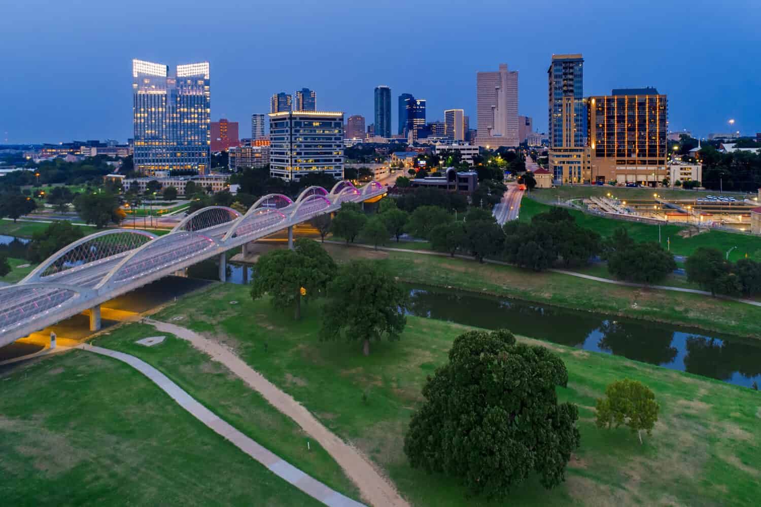 Aerial View Fort Worth, Tx