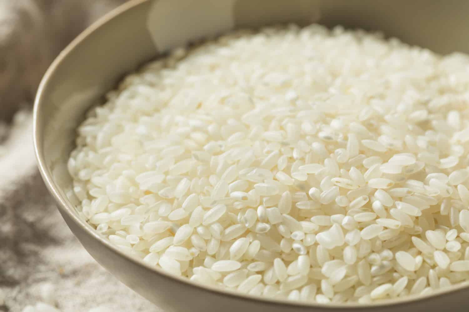 A close-up of Texmati Rice in a bowl.