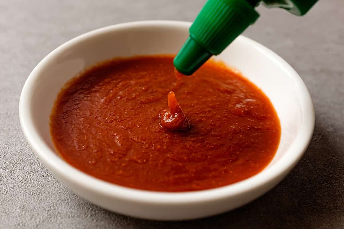 Sriracha with sweet and sour sauce