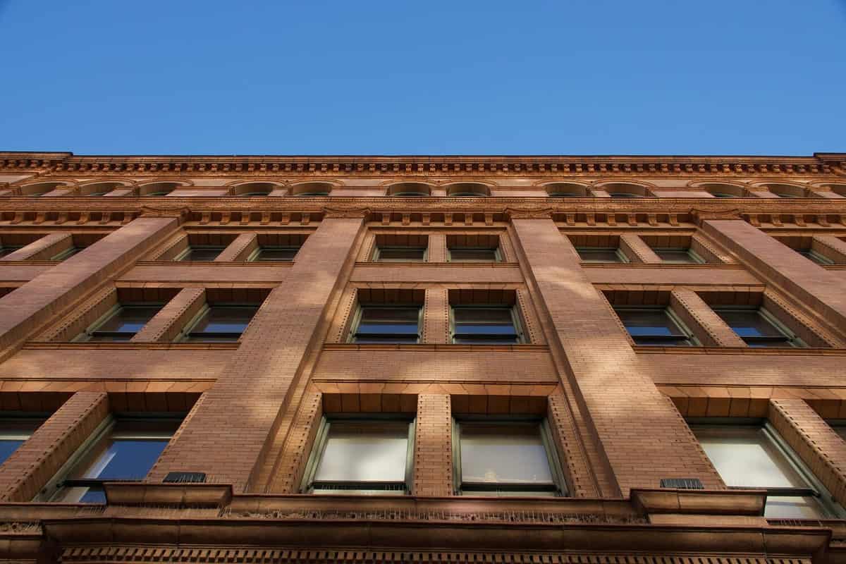 historic red brick building in downtown Los Angeles