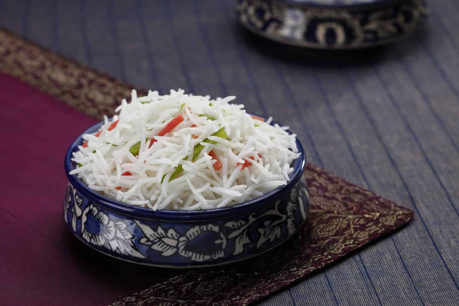 basmati rice  in a bowl 