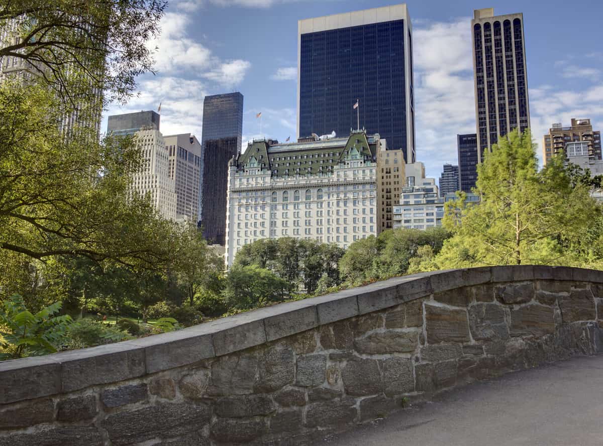 Gapstow Bridge is one of the icons of Central Park, Manhattan in New York City