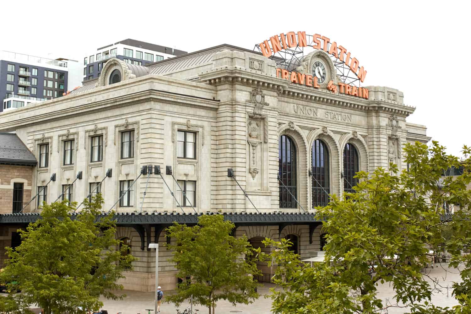 Exterior view of Union Station in downtown Denver, Colorado