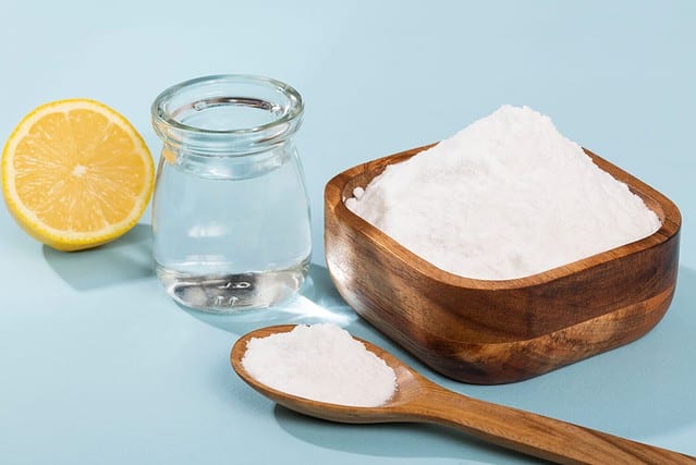 Baking Soda With Water And Meyer Lemon