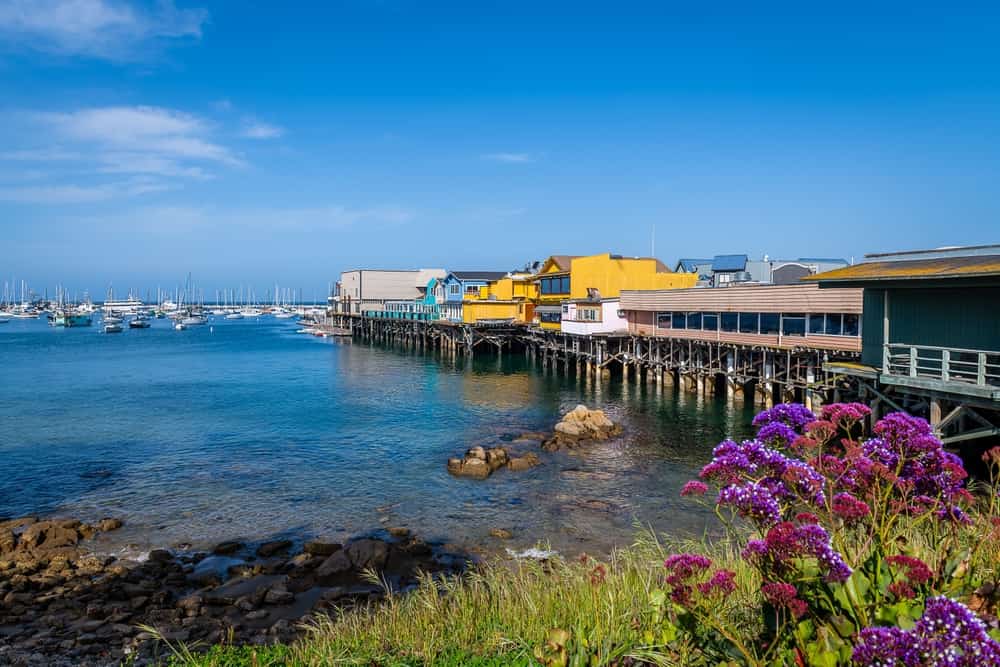 Landmarks around Monterey Bay, California