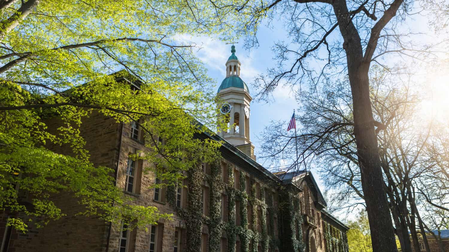 Nassau Hall in Princeton University, USA.