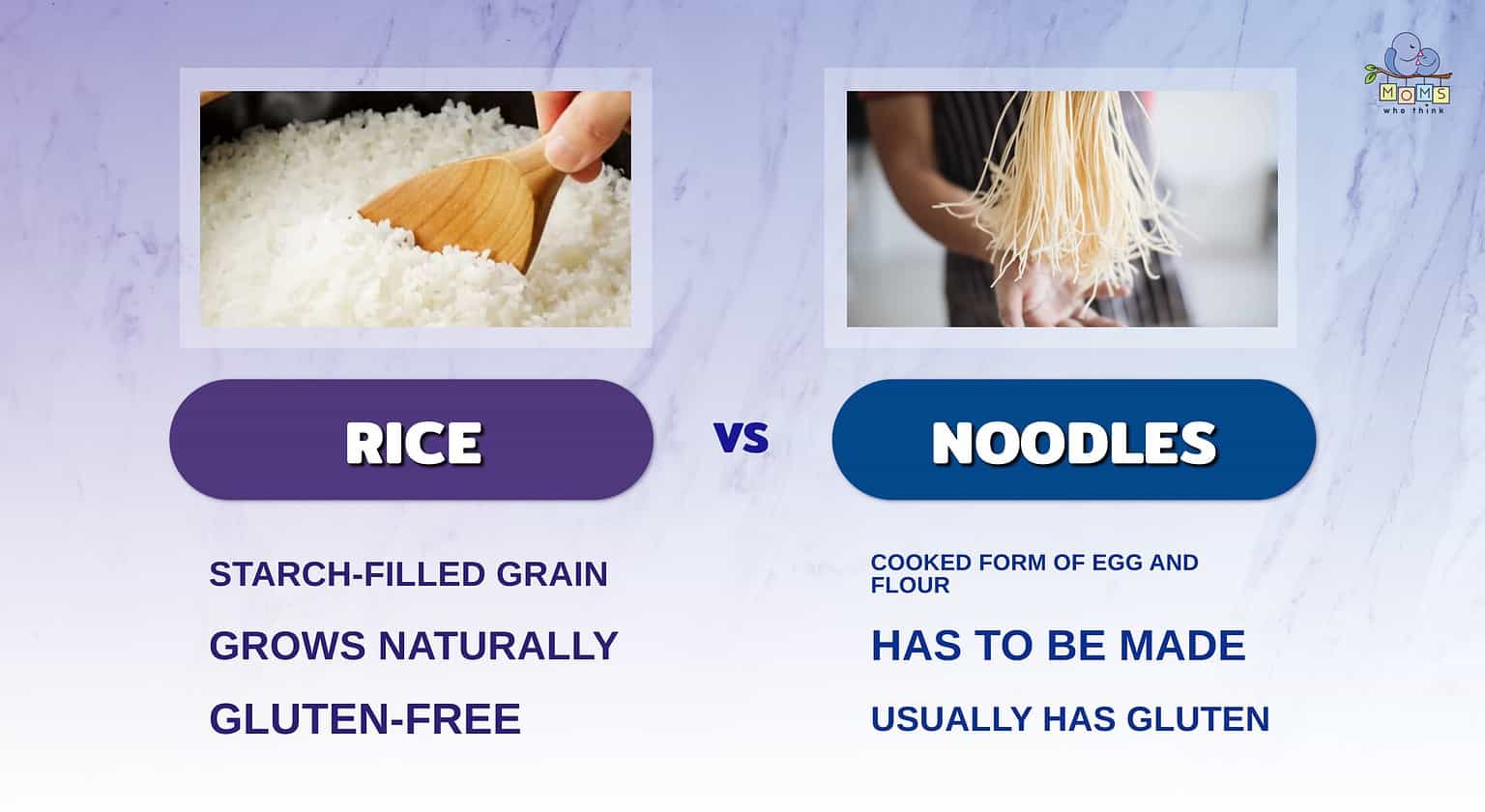 Rice vs. Noodles What's the Difference?