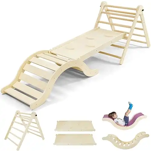 Beech Pikler Triangle Set Climber 5 in 1
