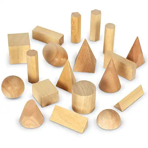 Learning Resources Wood Geometric Solids