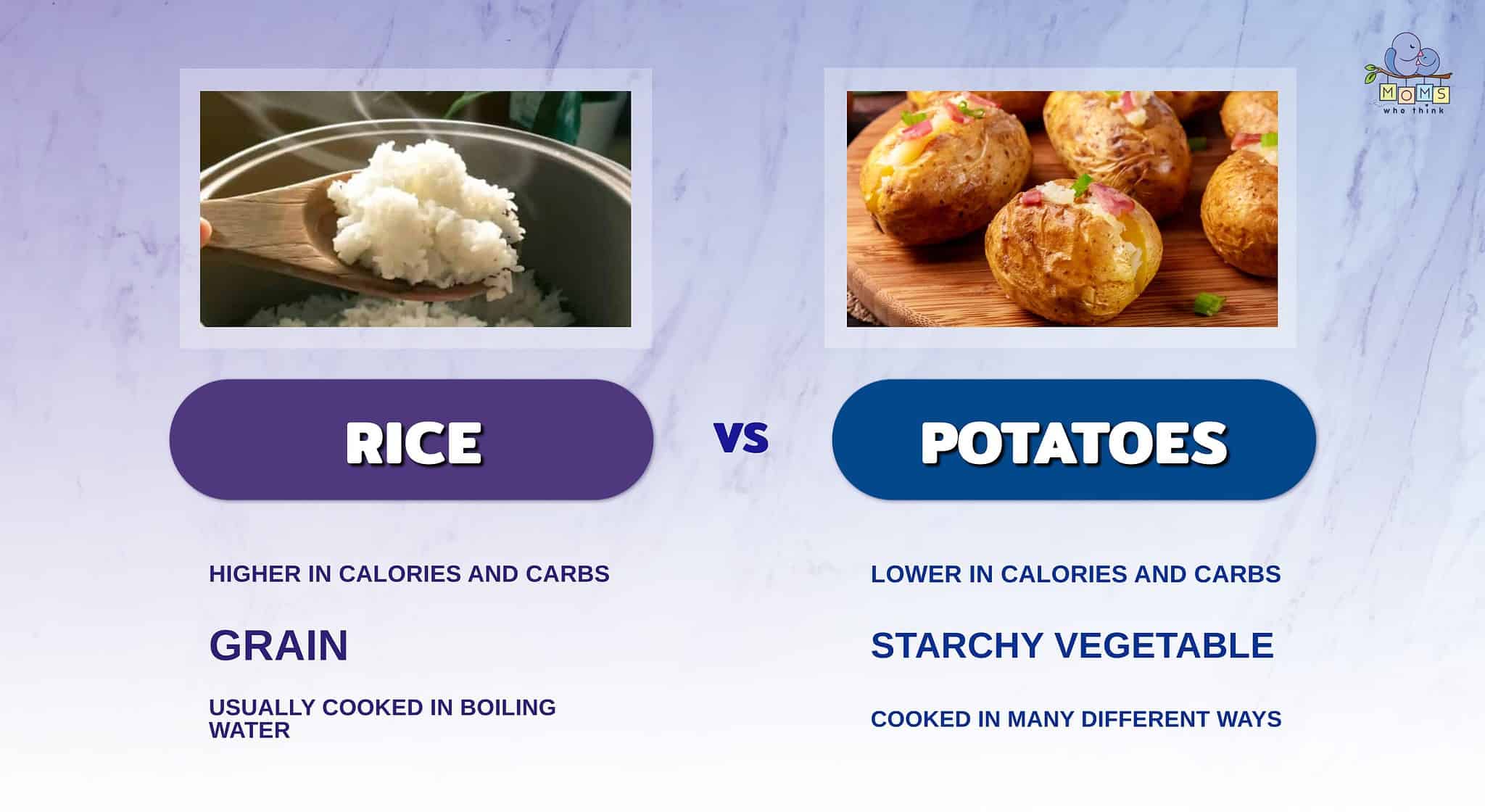 Rice vs Potatoes Differences in Nutritional Values and Best Ways to