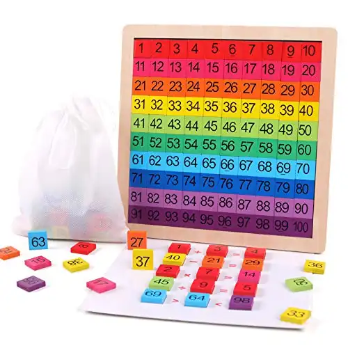 Wooden Montessori Math Counting Hundred Board
